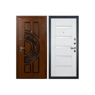 Входная металлическая дверь Лекс Спартак Cisa Ясень белый (панель №34)