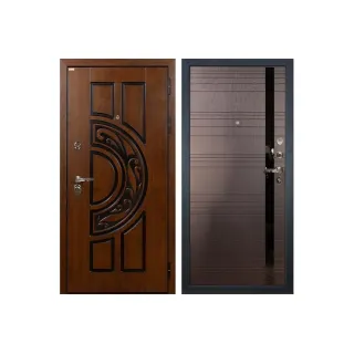 Входная металлическая дверь Лекс Спартак Cisa Ясень шоколад (панель №31)