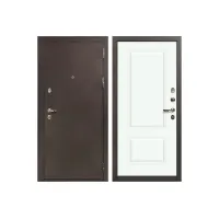 Входная металлическая дверь Лекс 5А Цезарь Вероника-1 Эмаль Белая (панель №55)