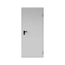Дверь противопожарная металлическая ДПР-Олимп-01/60К сплошная, угловая коробка (0850-2075), правая, RAL 7004