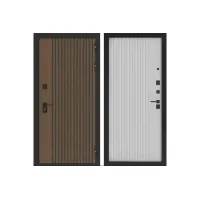 Входная дверь BN-02 с панелью ХОМС Белый софт рельеф