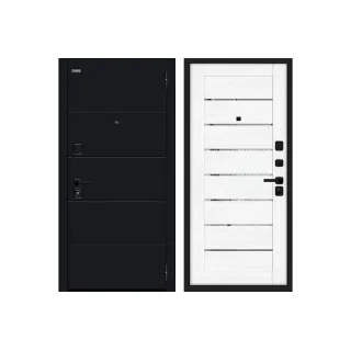 Входная дверь Браво Прайд Kale Total Black/Snow Melinga