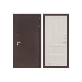 Входная дверь Labirint CLASSIC антик медный 03 - Сандал белый