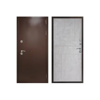 Дверь с терморазрывом Termo Сибирь Медь Горизонт Бетон Светлый