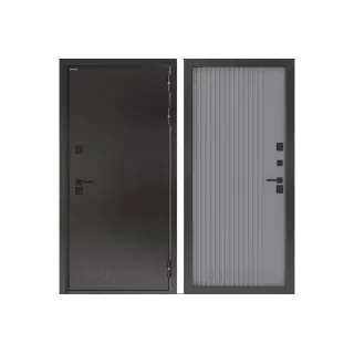 Входная дверь с терморазрывом BN-10 ХОМС Серый софт рельеф