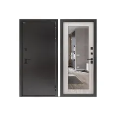 Входная дверь с терморазрывом BN-10 с зеркалом ФЛЗ-603 Сандал белый